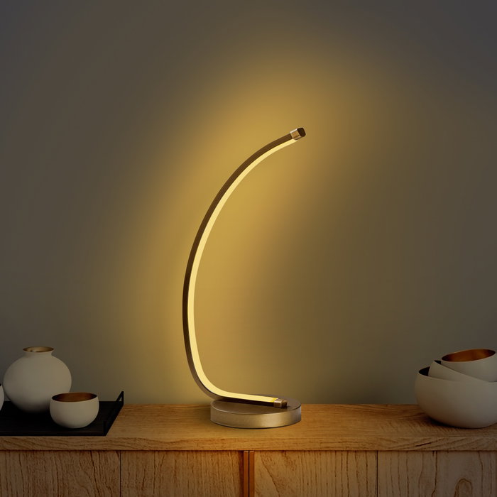 Opviq Bevel - 13322 Lámpara de mesa dorada